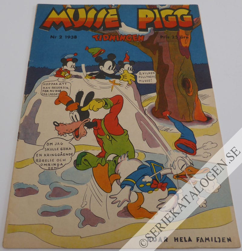 Framsida på Musse Pigg-tidningen #2 (1938)