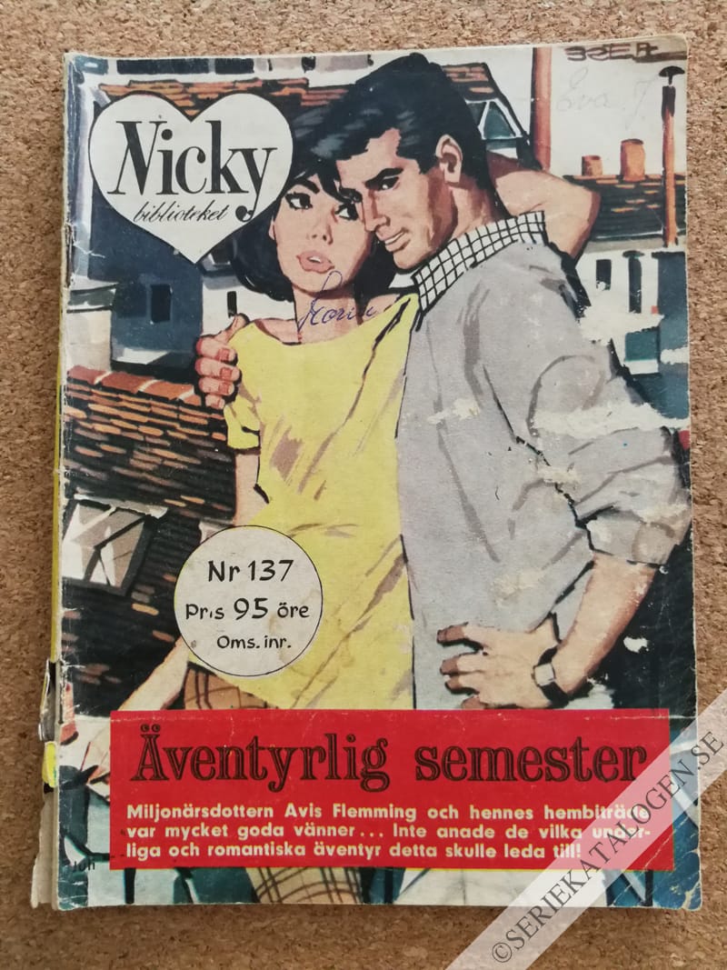 Framsida på Nicky-biblioteket Äventyrlig semester (1964)