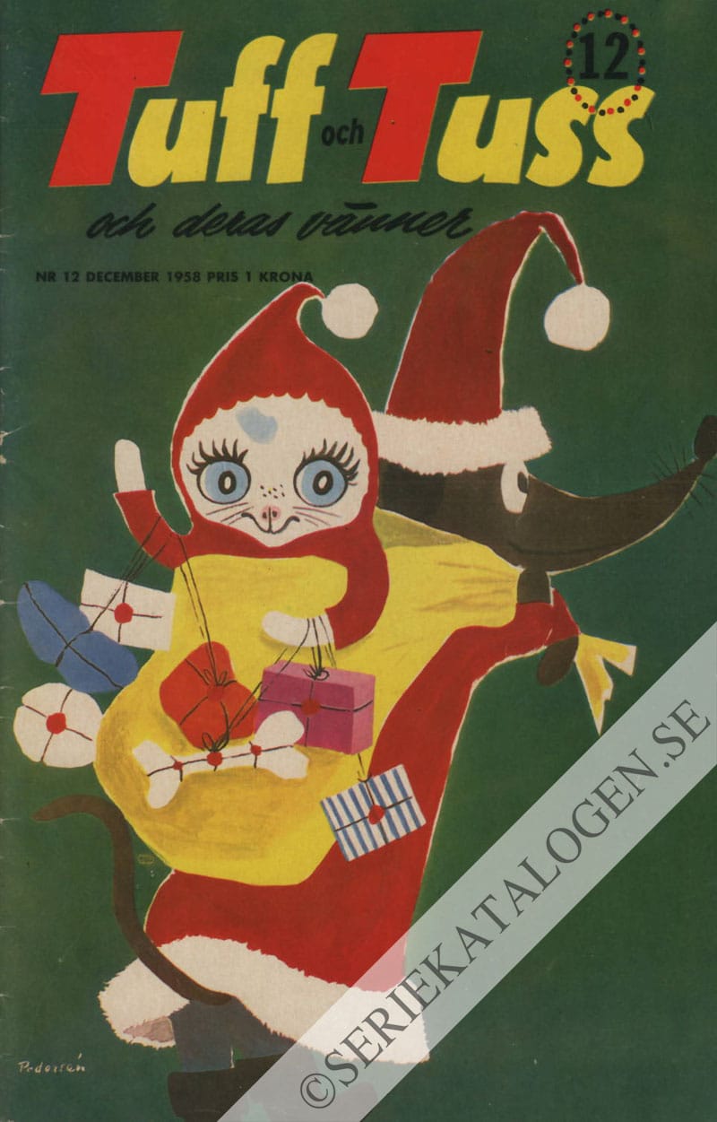 Framsida på Tuff och Tuss och deras vänner #12 (1958)