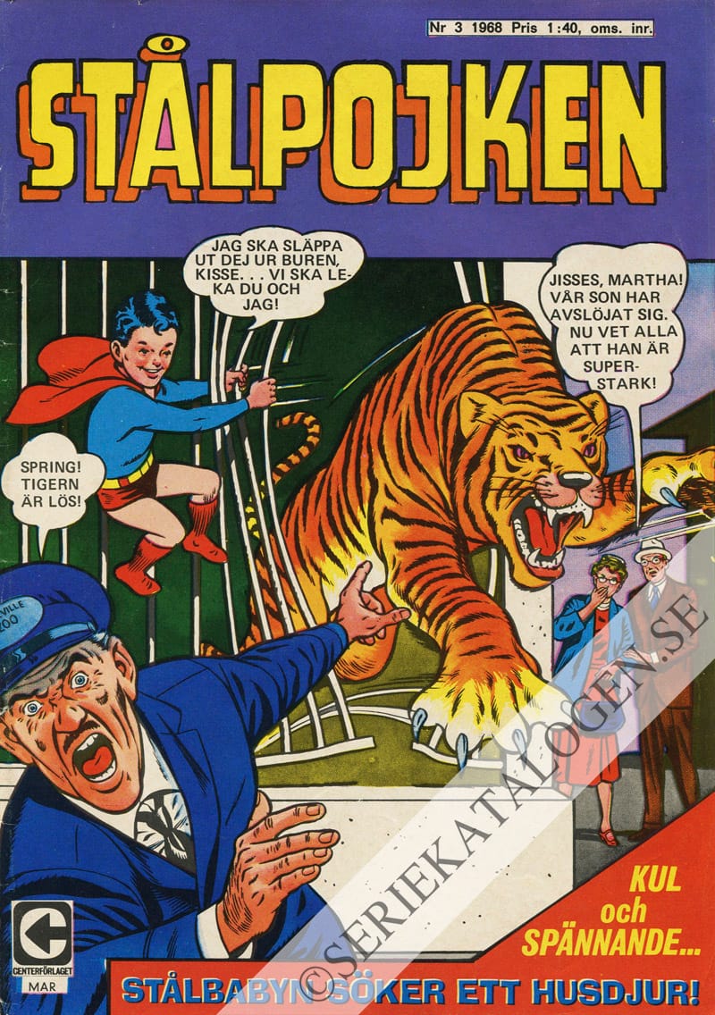 Framsida på Stålpojken #3 (1968)