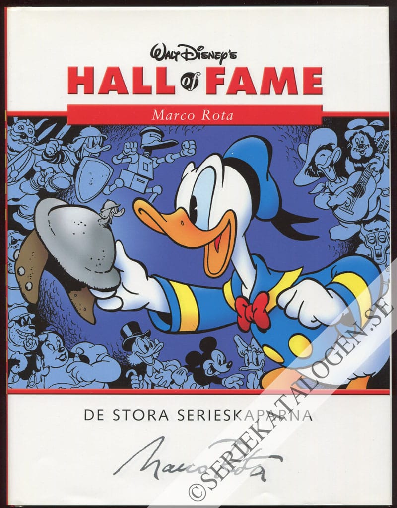 Framsida på Walt Disney's Hall of fame - De stora serieskaparna Marco Rota (2005)