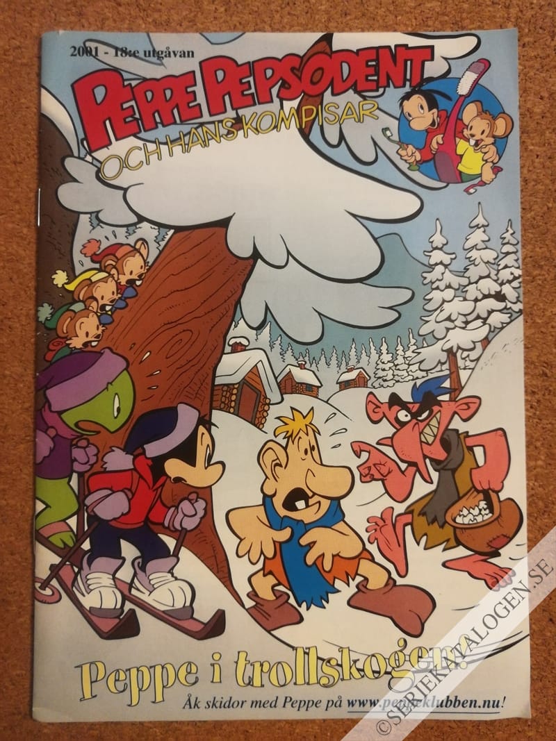 Framsida på Peppe Pepsodent Peppe i trollskogen! (2001)