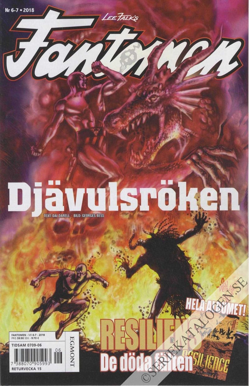 Framsida på Fantomen #6-7 (2018)