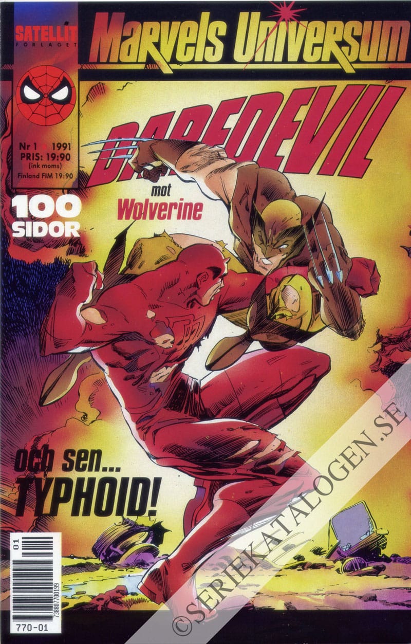 Framsida på Marvels universum Daredevil (1991)