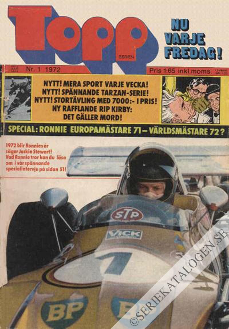 Framsida på Toppserien #1 (1972)