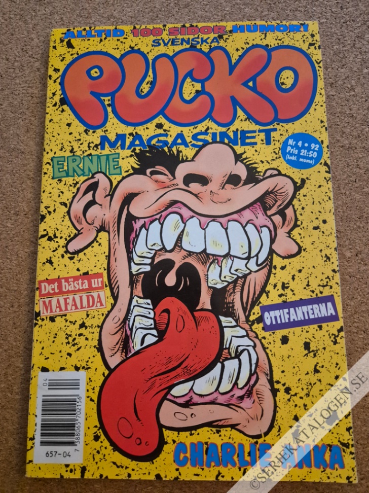 Framsida på Svenska Puckomagasinet #4 (1992)