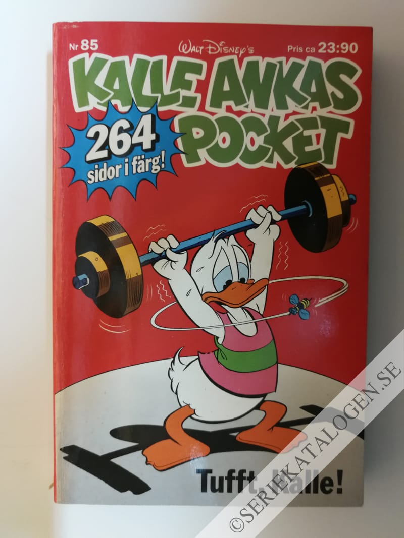 Framsida på Kalle Ankas pocket #85 - Tufft, Kalle! (1987)