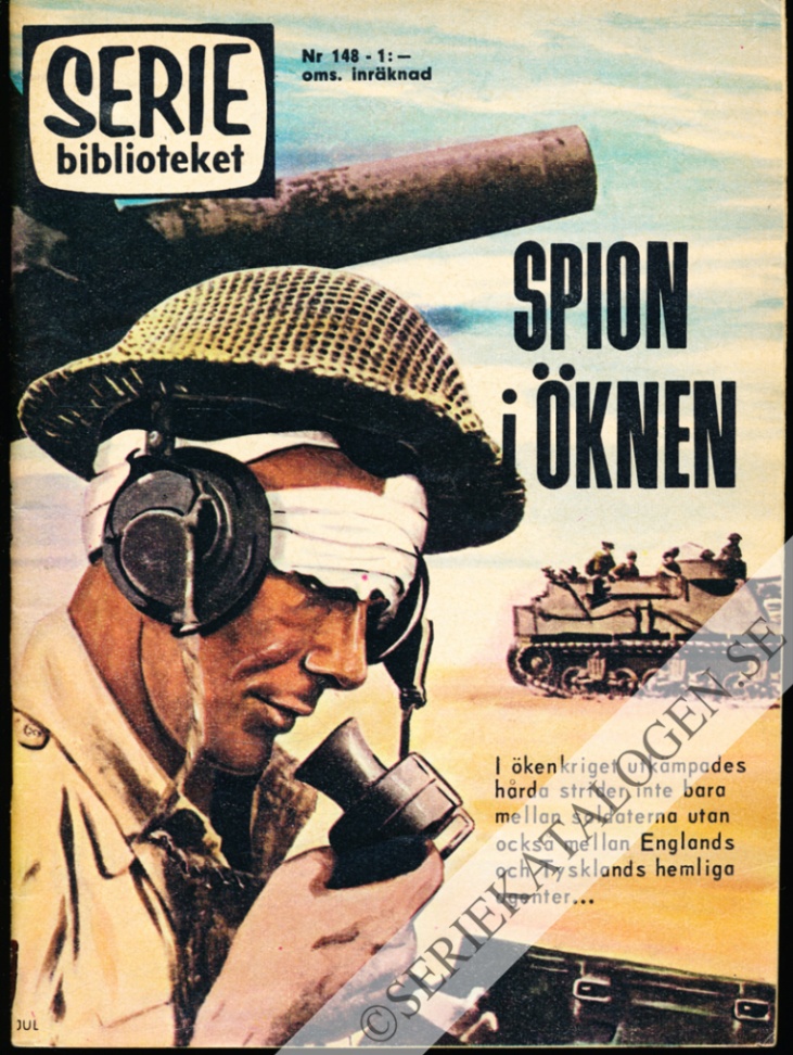 Framsida på Seriebiblioteket #148 - Spion i öknen (1966)