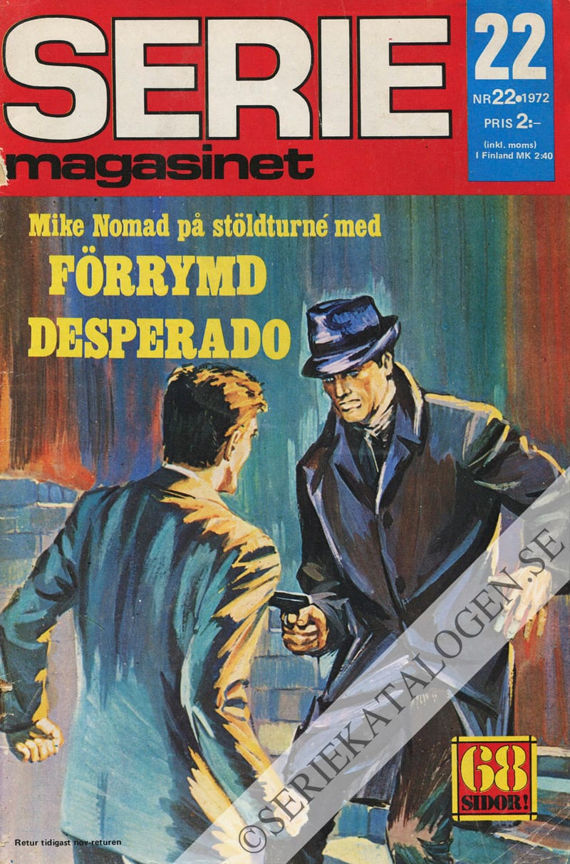 Framsida på Seriemagasinet #22 (1972)