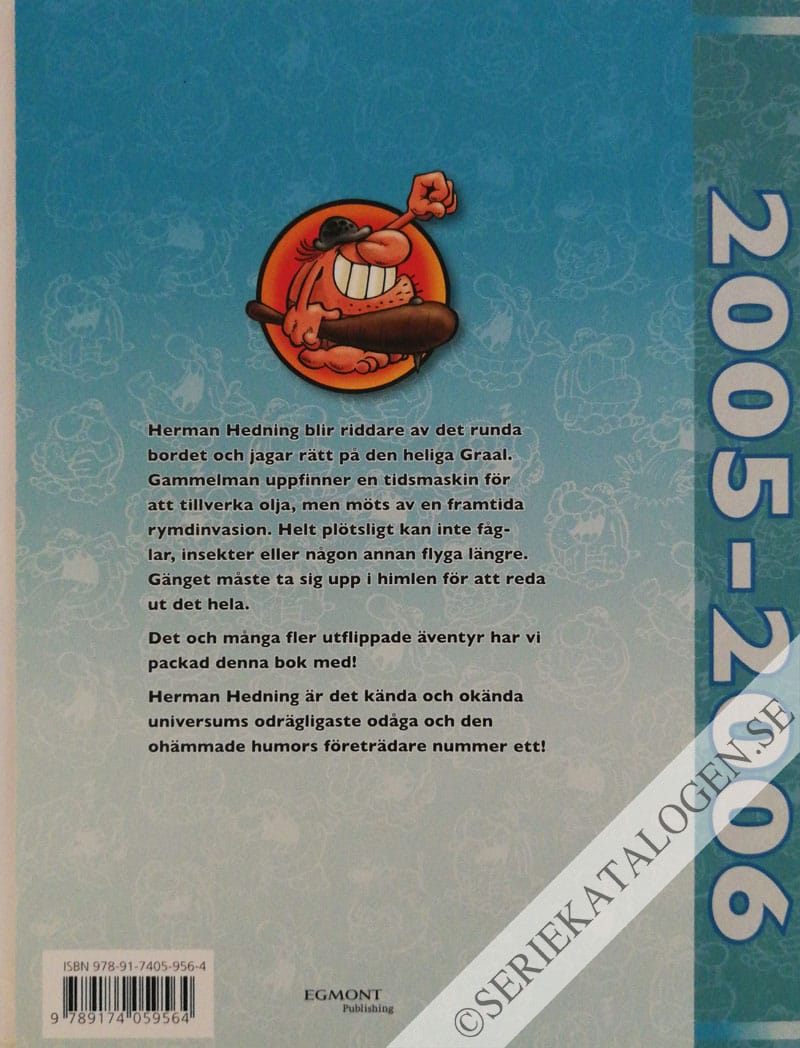 Baksida på Samlade serier 2005-2006 (2014)
