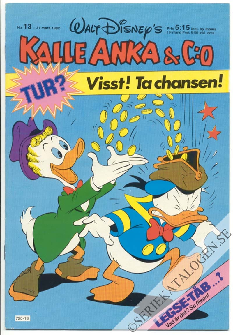 Framsida på Kalle Anka & C:o #13 (1982)