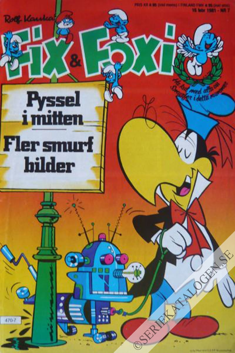 Framsida på Fix och Foxi #7 (1981)