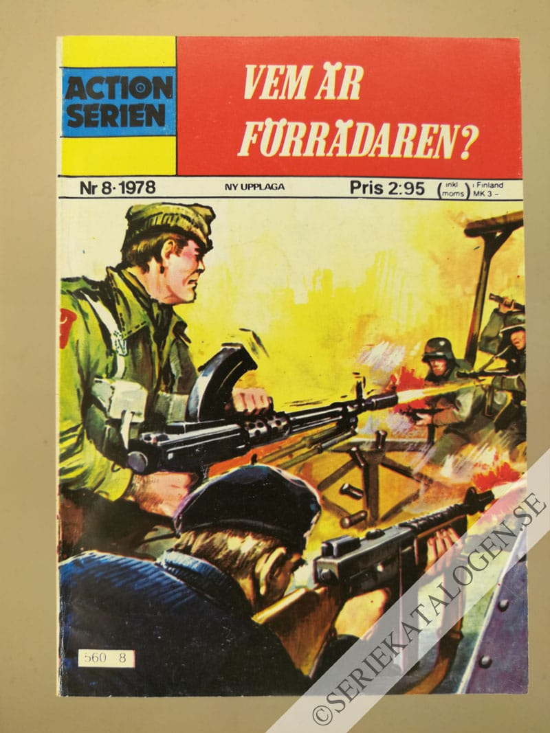 Framsida på Actionserien Vem är förrädaren? (1978)