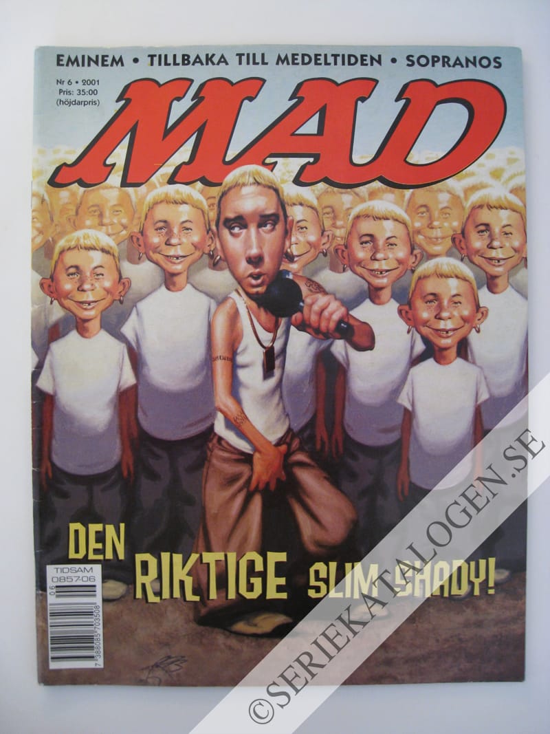 Framsida på Svenska MAD #6 (2001)