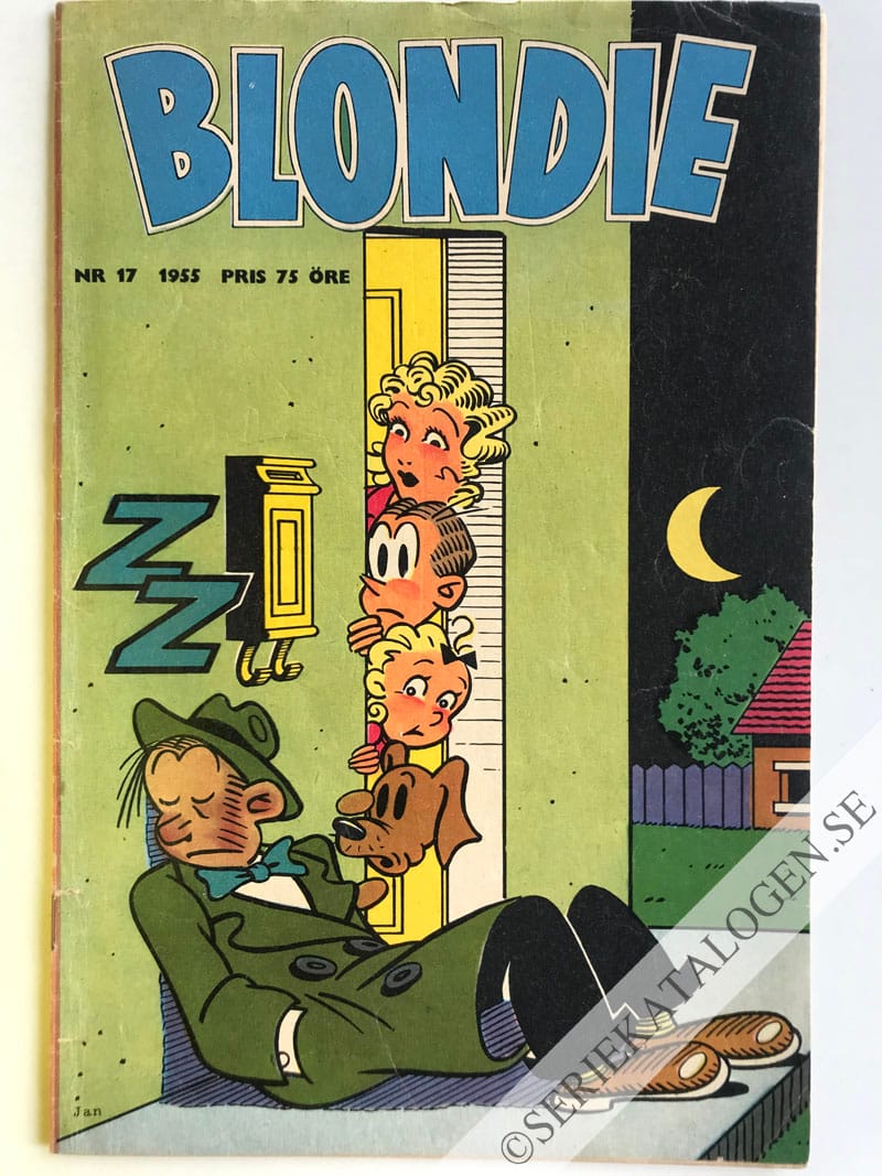 Framsida på Blondie #17 (1955)