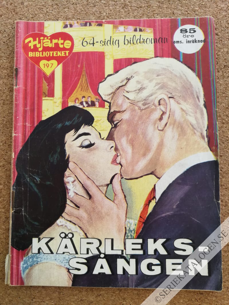 Framsida på Min melodis hjärtebibliotek Kärlekssången (1962)