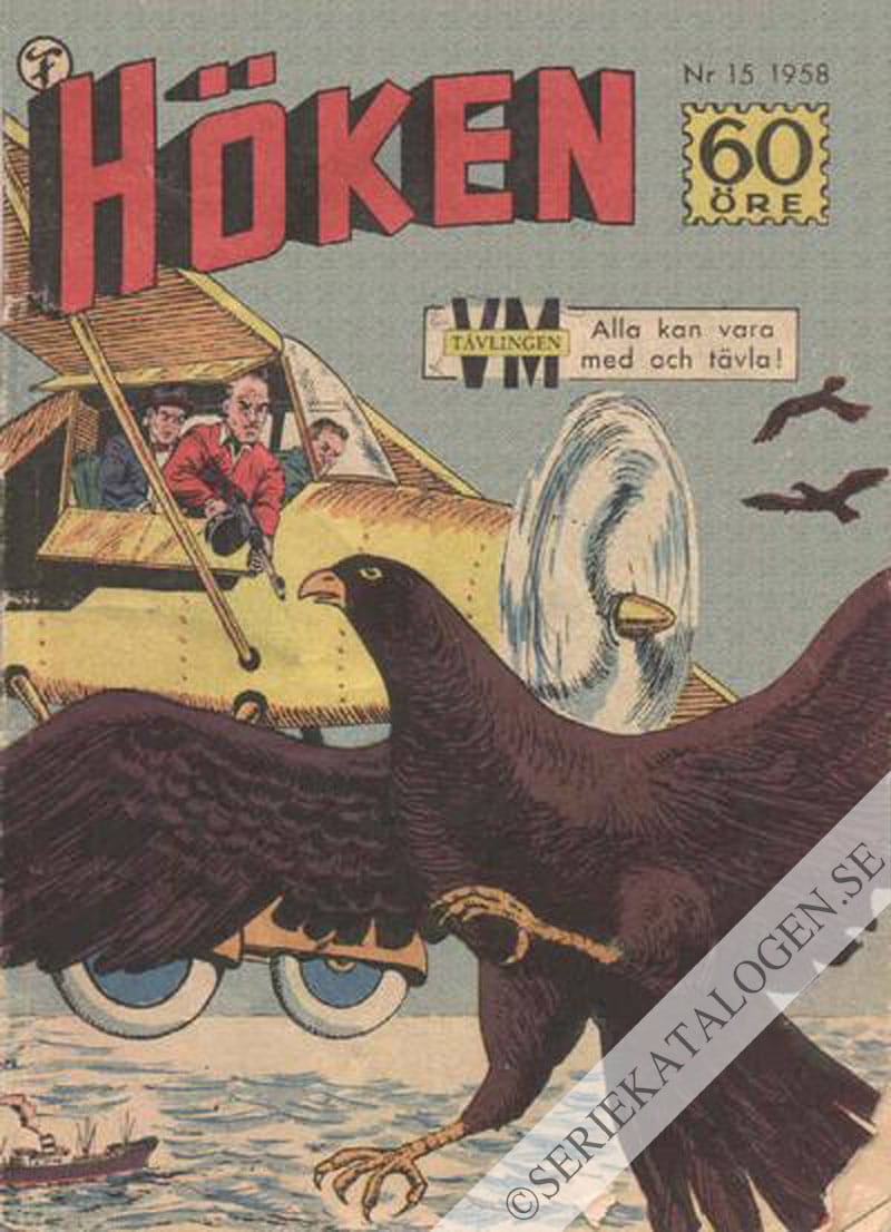 Framsida på Höken #15 (1958)