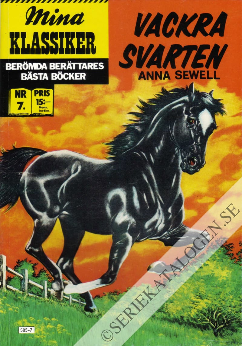 Framsida på Mina klassiker Vackra Svarten (1987)