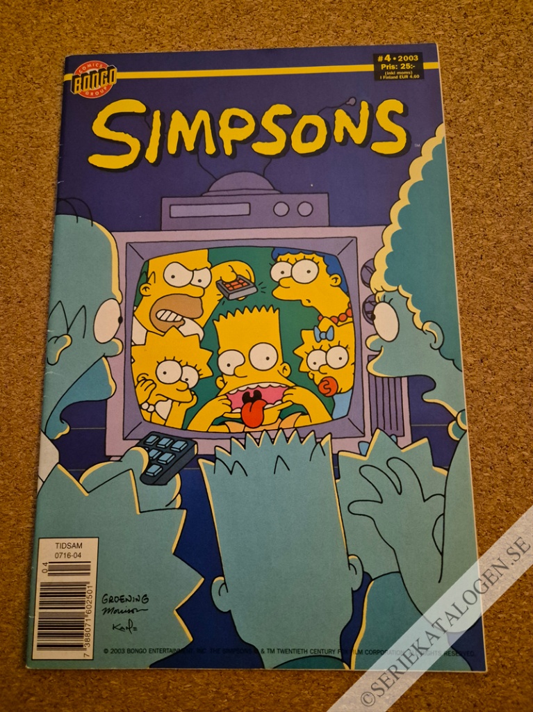 Framsida på Simpsons #4 (2003)