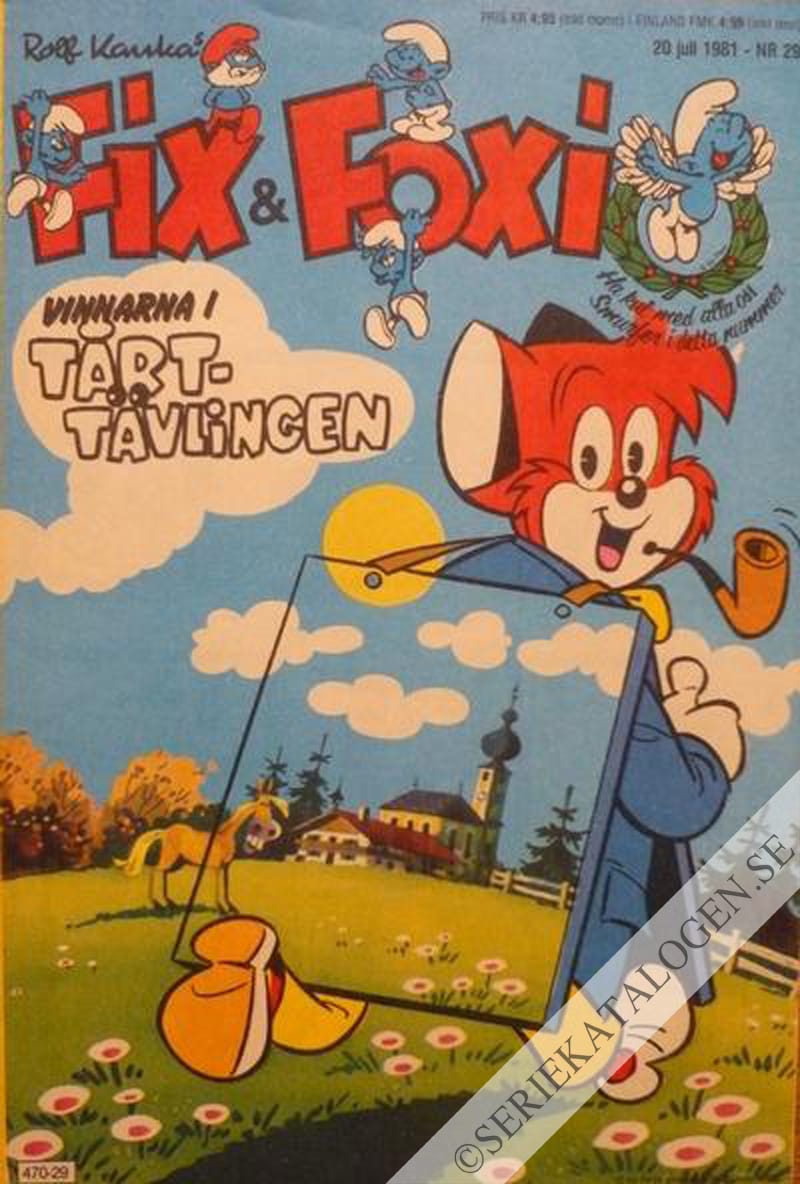 Framsida på Fix och Foxi #29 (1981)