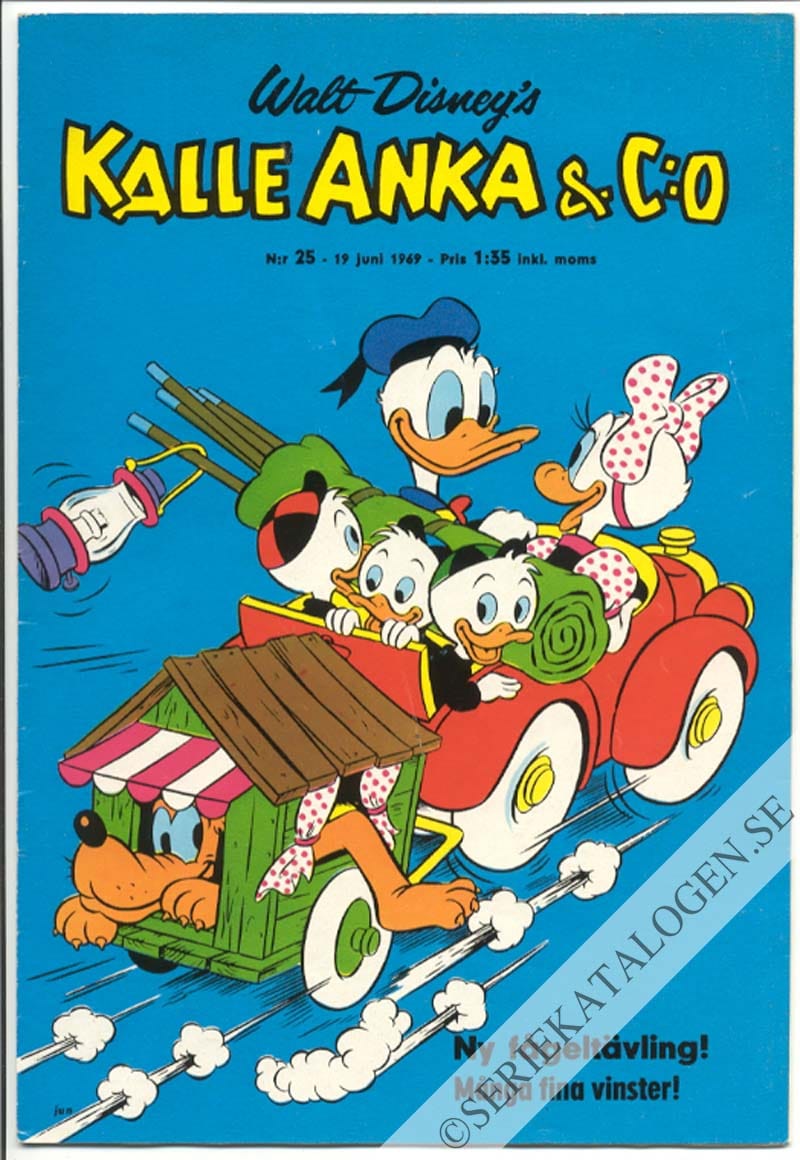 Framsida på Kalle Anka & C:o #25 (1969)