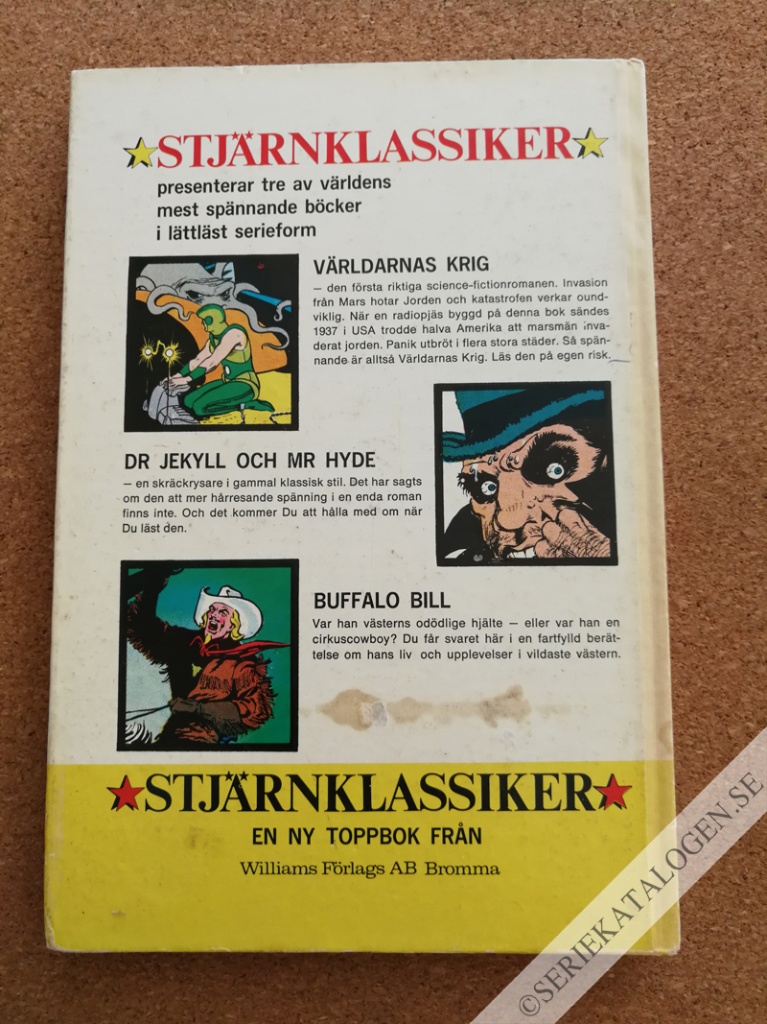 Baksida på Buffalo Bill - Världarnas krig - Dr Jekyll och Mr Hyde. (1968)