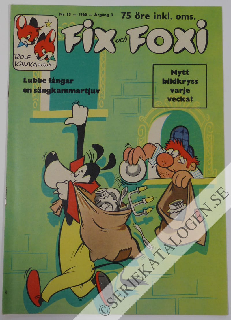 Framsida på Fix och Foxi #15 (1960)