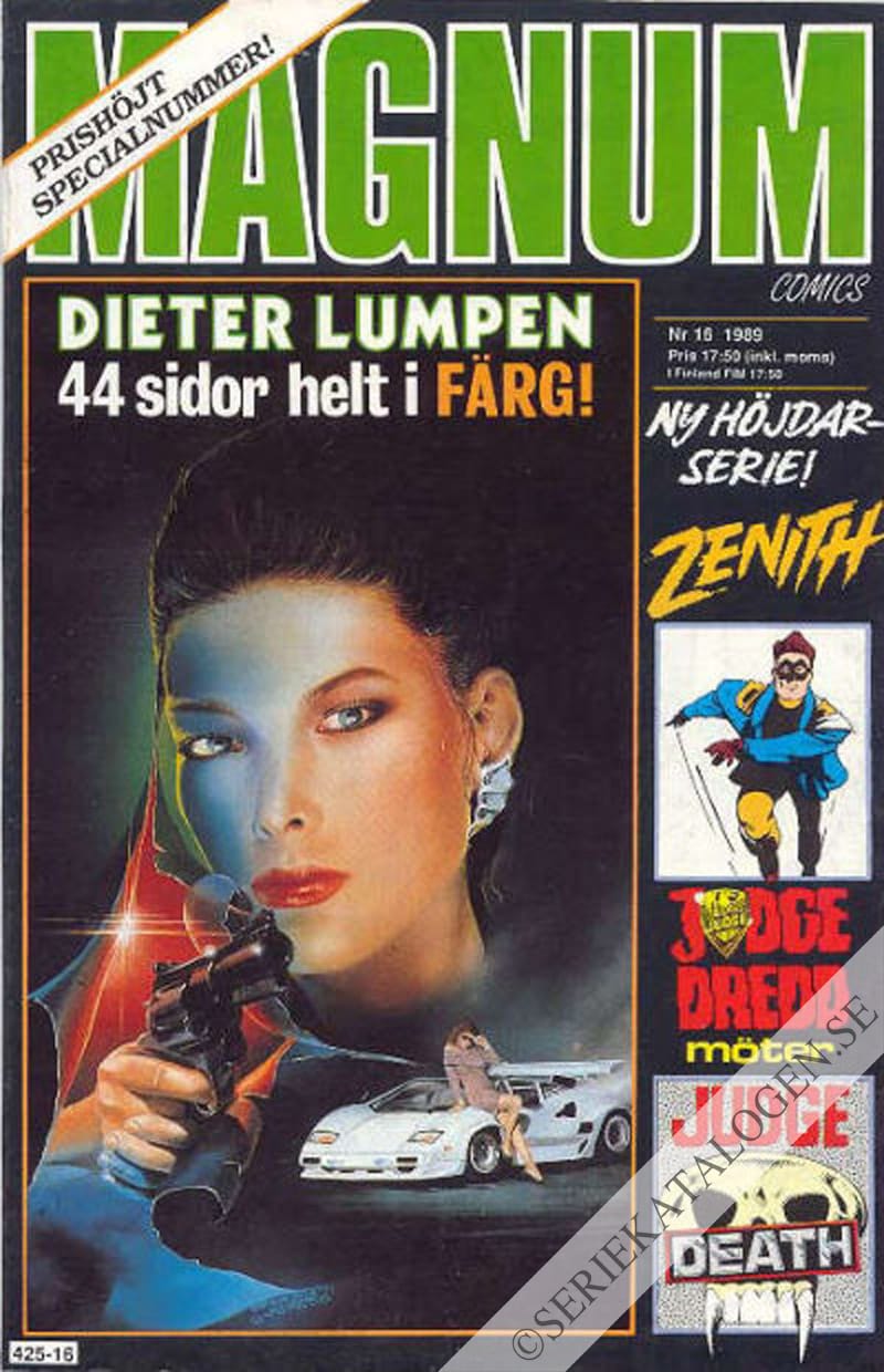 Framsida på Magnum comics #16 (1989)