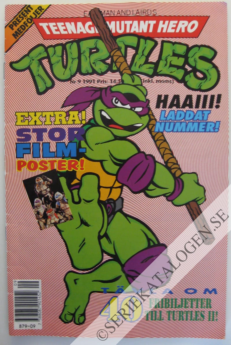 Framsida på Teenage mutant hero turtles #9 (1991)
