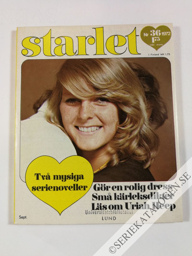 Framsida på Starlet #36 (1972)