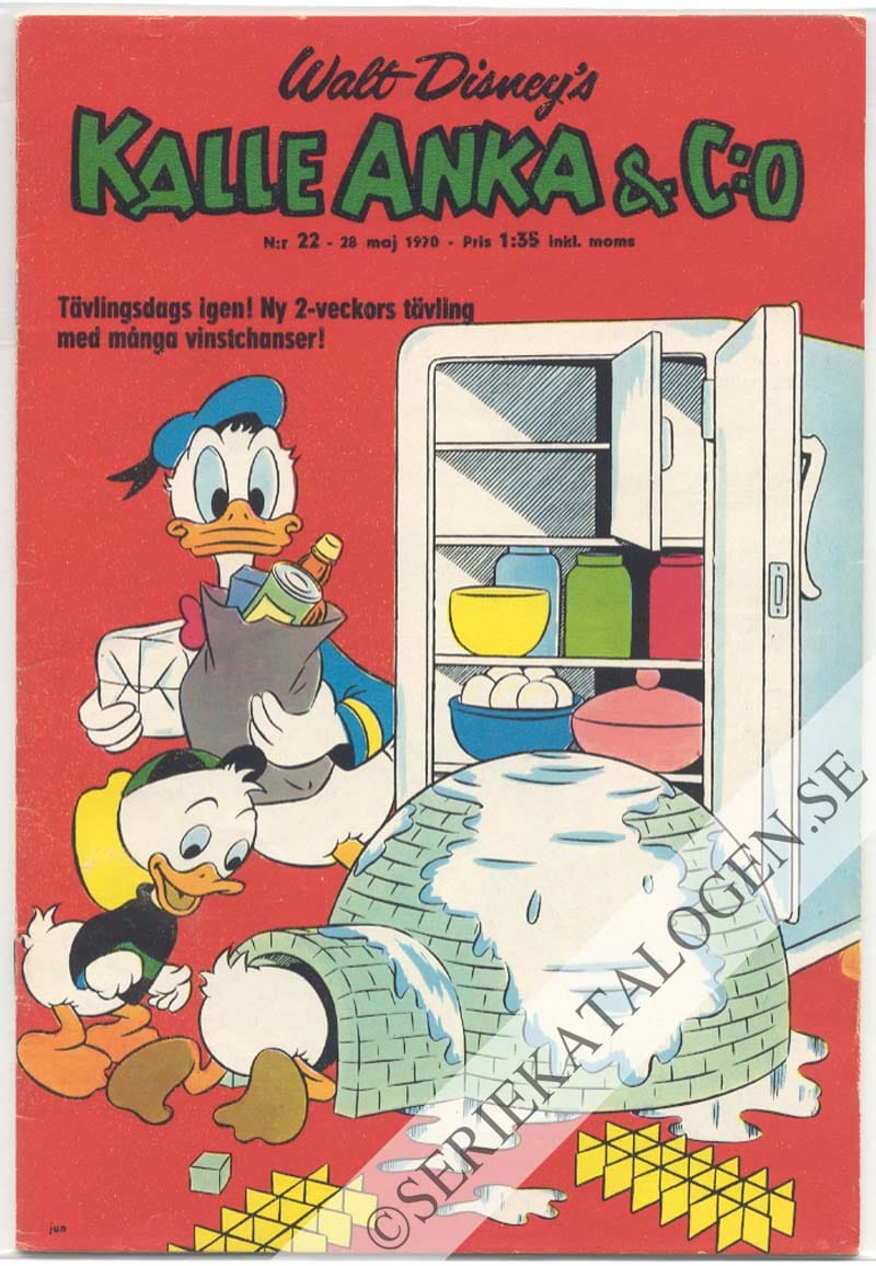 Framsida på Kalle Anka & C:o #22 (1970)