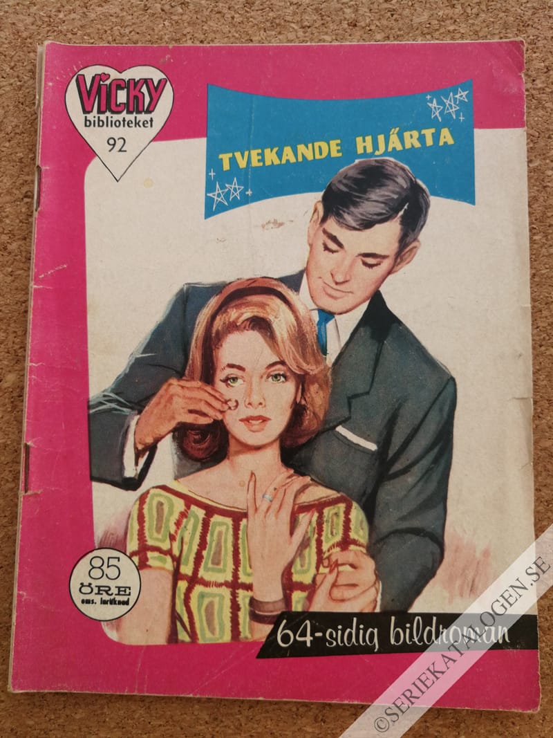 Framsida på Vicky-biblioteket Tvekande hjärta (1962)