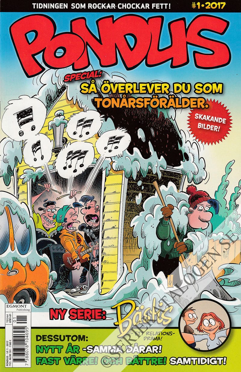 Framsida på Pondus #1 (2017)