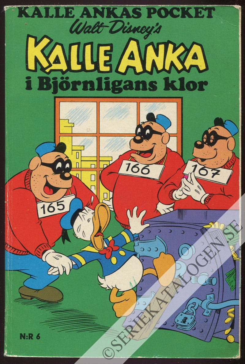 Framsida på Kalle Ankas pocket Kalle Anka i björnligans klor (1970)