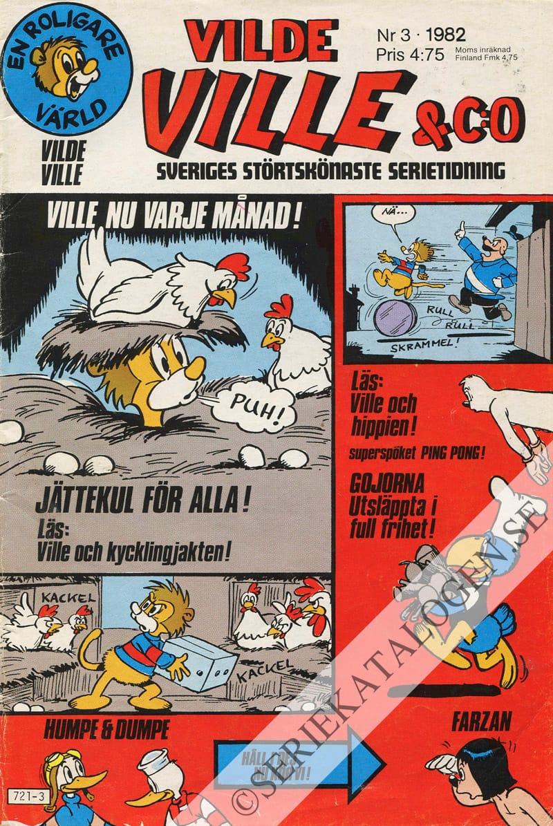 Framsida på Vilde Ville & Co #3 (1982)