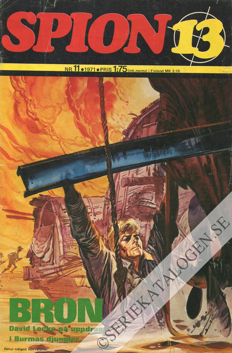 Framsida på Spion 13 #11 - Bron (1971)