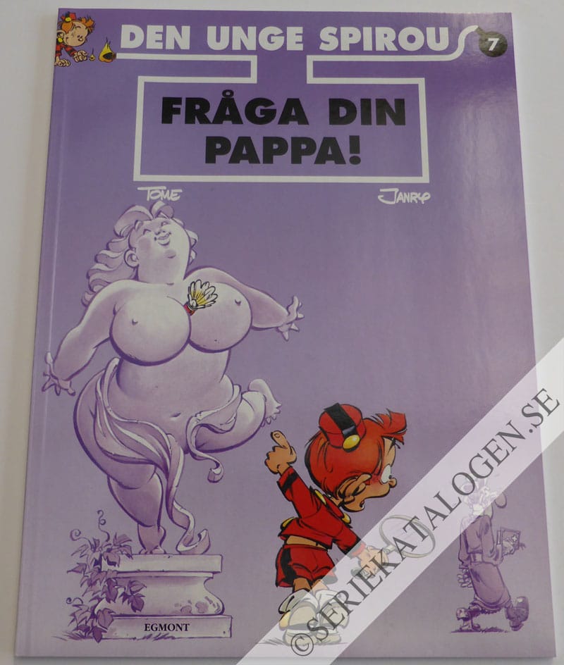 Framsida på Den unge Spirou Fråga din pappa! (1999)