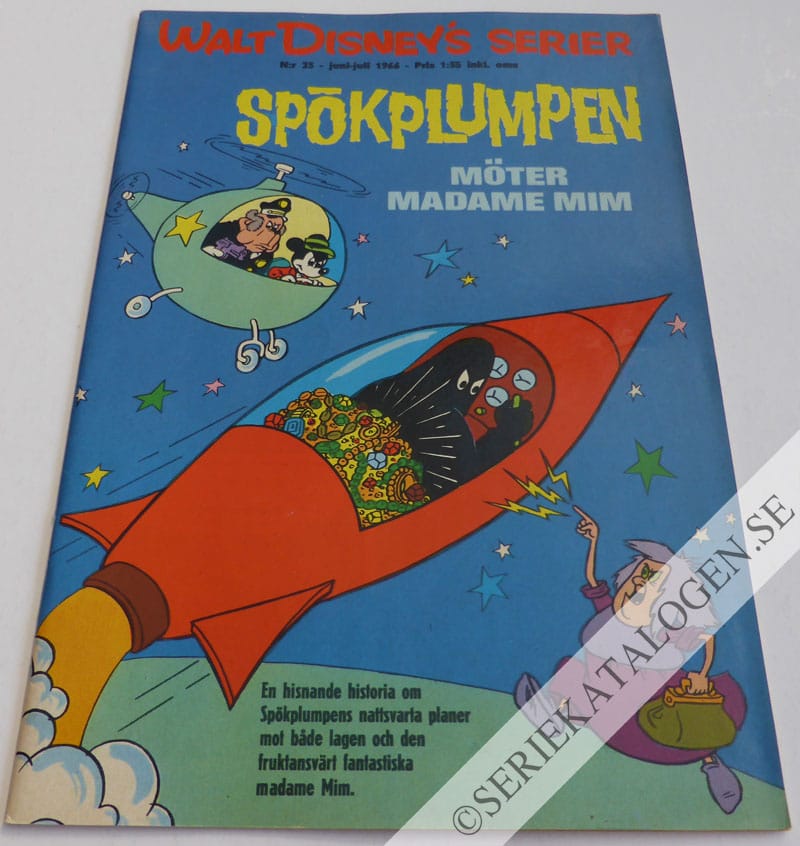 Framsida på Walt Disney's serier Spökplumpen möter Madame Mim (1966)