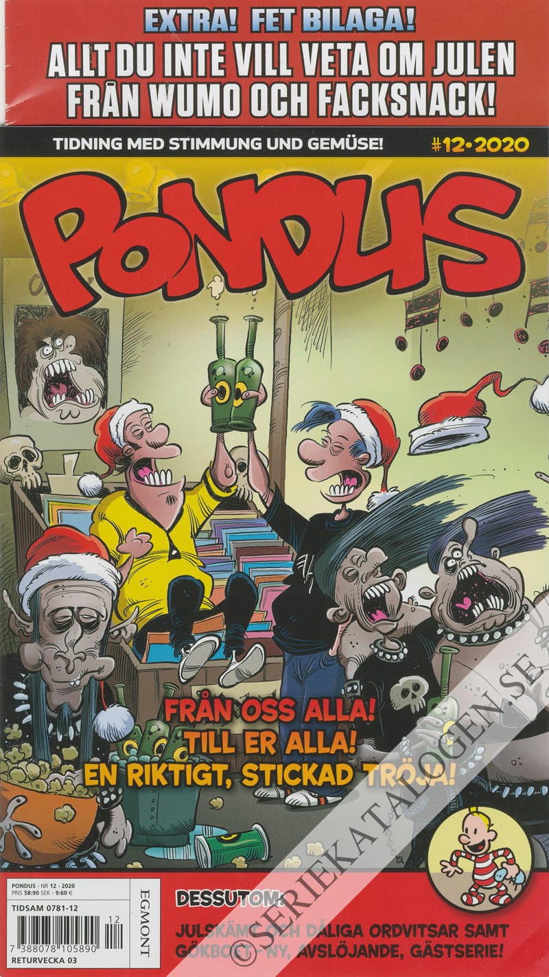 Framsida på Pondus #12 (2020)