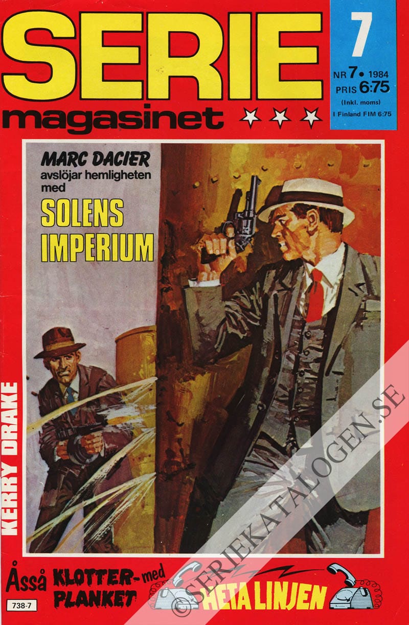 Framsida på Seriemagasinet #7 (1984)