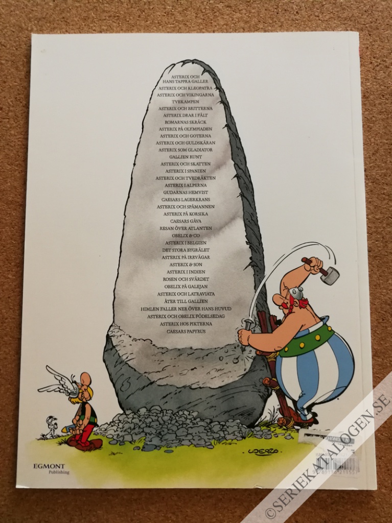 Baksida på Asterix på olympiaden (2016)