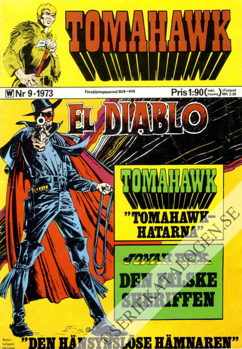 Framsida på Tomahawk #9 (1973)
