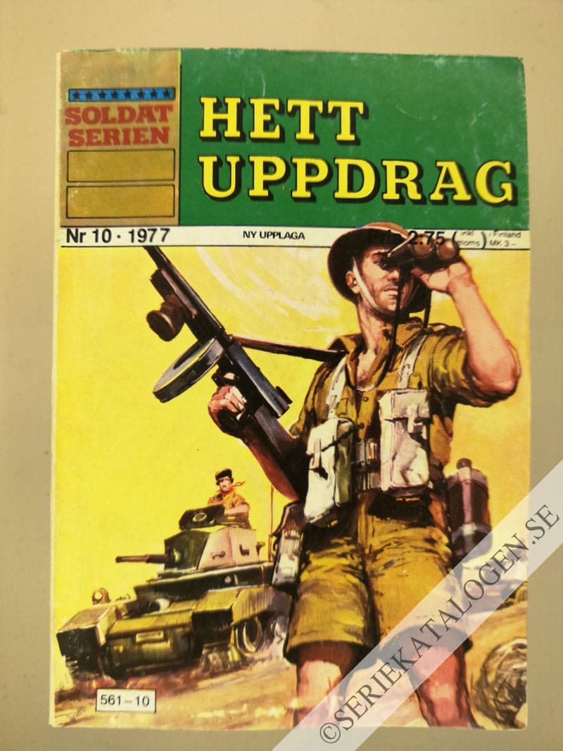 Framsida på Soldatserien #10 - Hett uppdrag (1977)