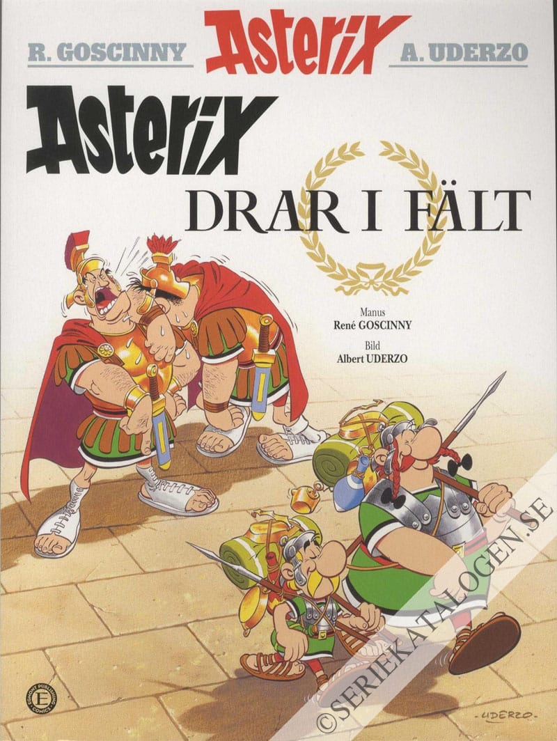Framsida på Asterix drar i fält (2019)