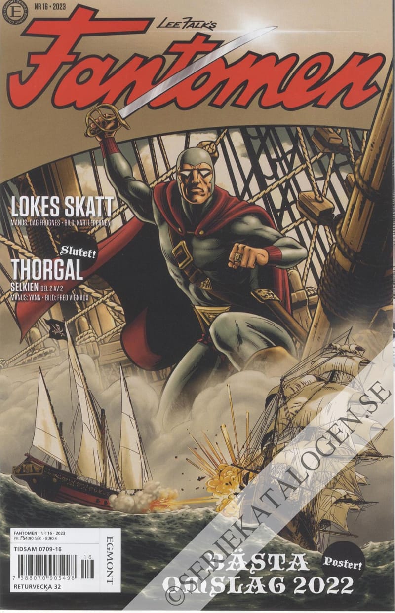 Framsida på Fantomen #16 (2023)