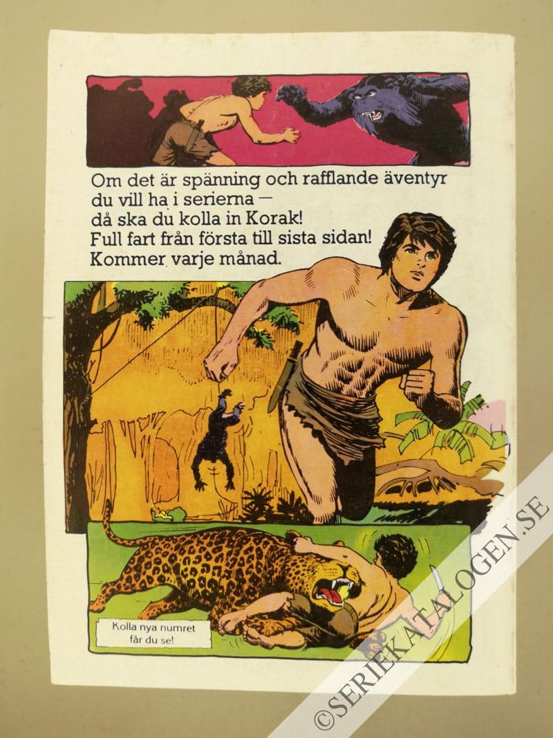 Baksida på Olycksfågeln Charlie (1982)