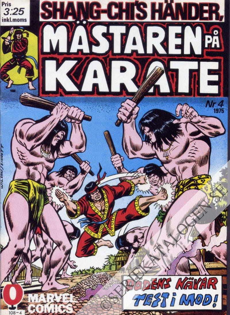 Framsida på Shang-Chi's händer, Mästaren på karate #4 (1975)