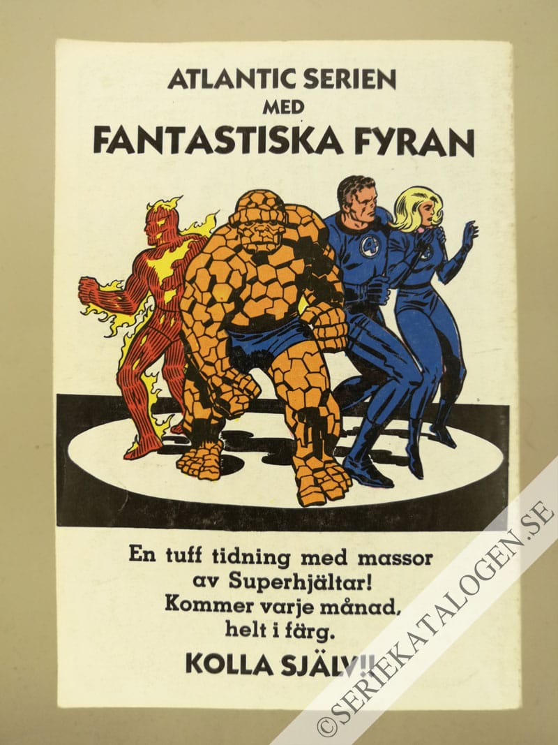 Baksida på Hemligt vapen (1980)