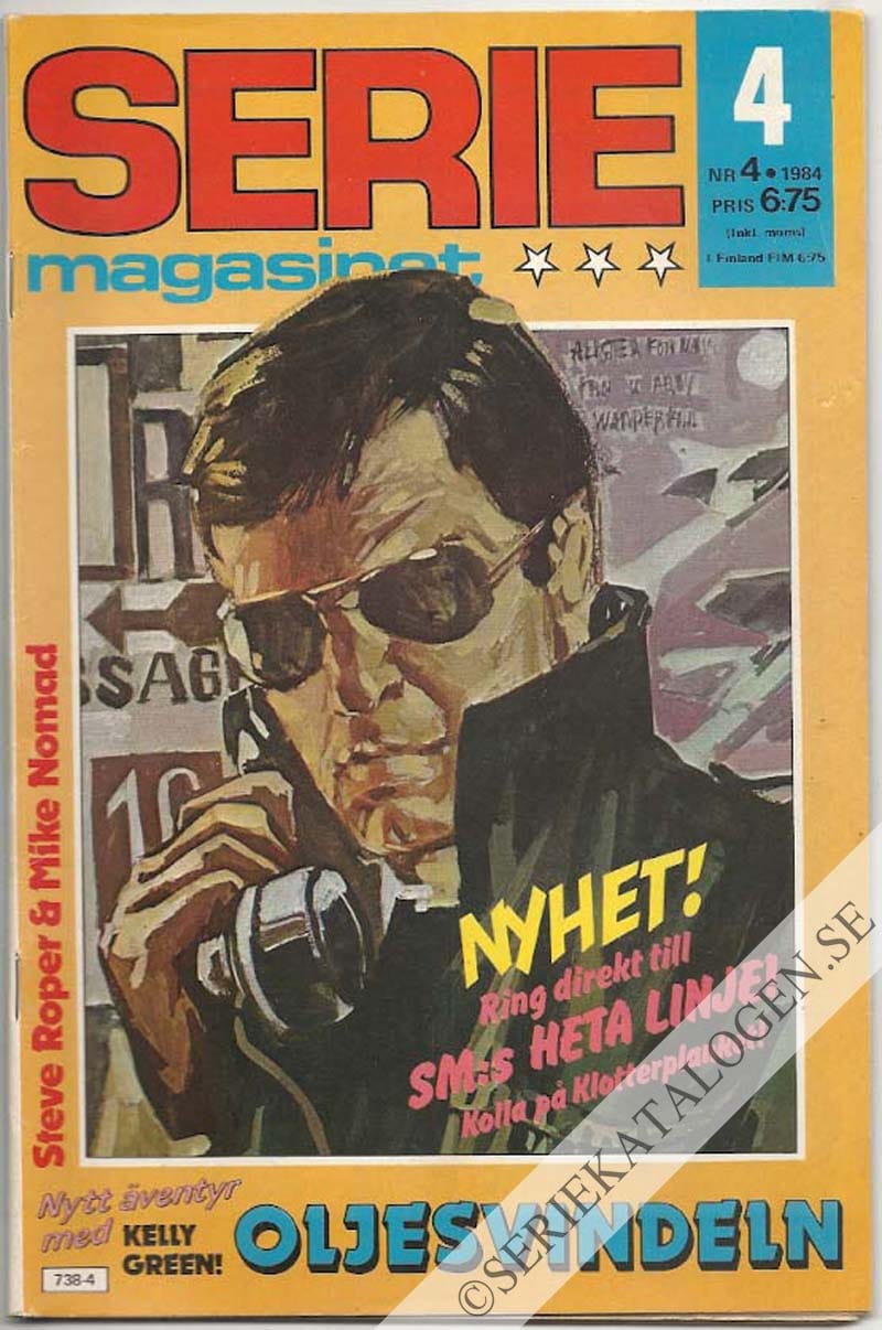 Framsida på Seriemagasinet #4 (1984)