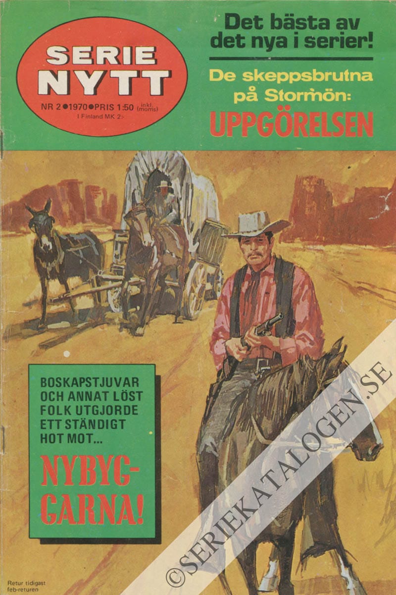 Framsida på Serie-Nytt #2 (1970)